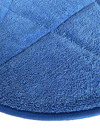 13" BLUE Microfiber Loop Pile CARPET BONNET