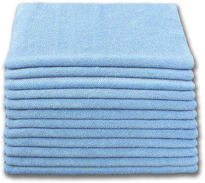 Microfiber Cloths | 16" x 16" Blue | Dozen