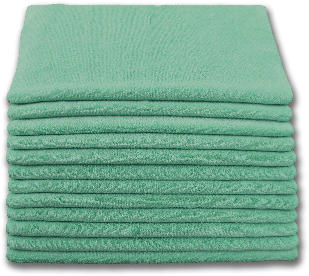 Microfiber Cleaning Cloths - Terry 16" X 16" - Standard Quality 200gsm