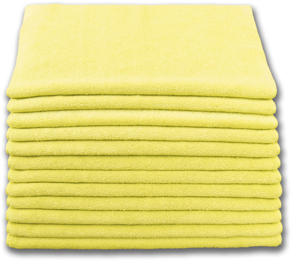 Microfiber Cleaning Cloths - Terry 16" X 16" - Standard Quality 200gsm