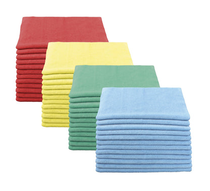 Microfiber Cleaning Cloths - Terry 16" X 16" - Standard Quality 200gsm